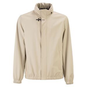 Fay Men Short Travel Bomber Jacket In Stretch Nylon